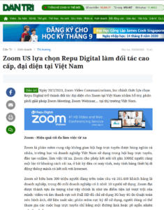 Read more about the article Zoom US lựa chọn Repu Digital làm đối tác cao cấp tại Việt Nam lên báo Dân Trí