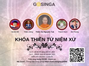 Read more about the article Gosinga tiếp tục lựa chọn gì Zoom tổ chức khoá thiền Online 6-18/3/2021