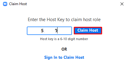 nhập host key