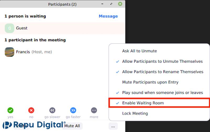 Hướng dẫn cách tạo phòng chờ trong Zoom