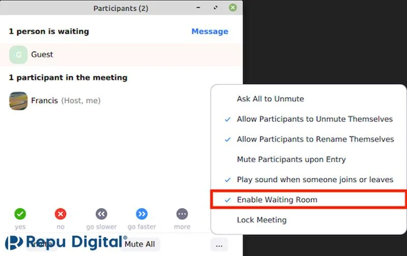 Hướng dẫn cách tạo phòng chờ trong Zoom