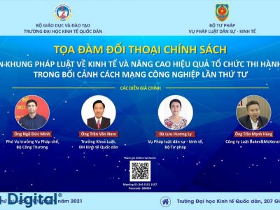 Tọa đàm đối thoại chính sách “Hoàn thiện khung pháp luật về kinh tế và nâng cao hiệu quả tổ chức thi hành pháp luật trong bối cảnh cách mạng công nghiệp lần thứ tư”
