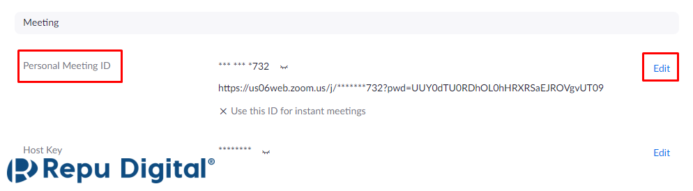 Personal Meeting ID
