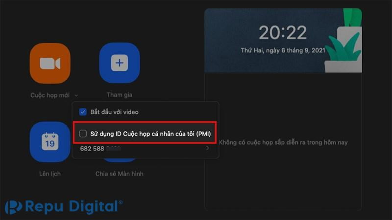 cách tạo ID cố định, mật khẩu phòng trên zoom