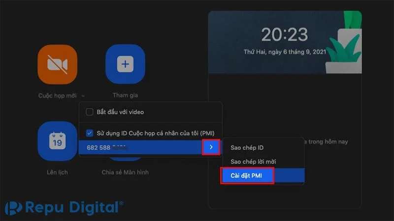 cách tạo ID cố định, mật khẩu phòng trên zoom