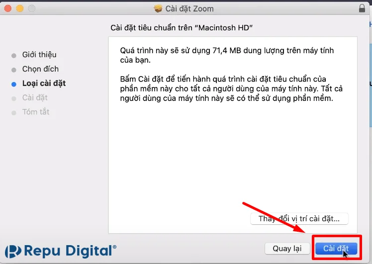 cài đặt Zoom cho Macbook