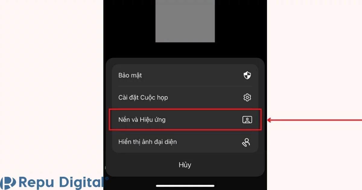 cài đặt nền và hiệu ứng trên zoom