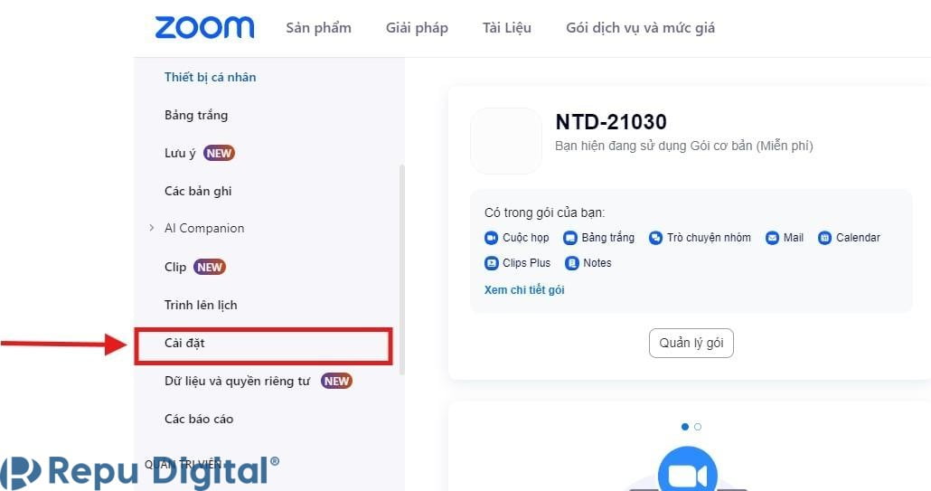 cài đặt zoom