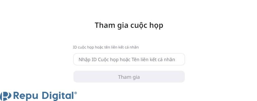 nhập id phòng họp