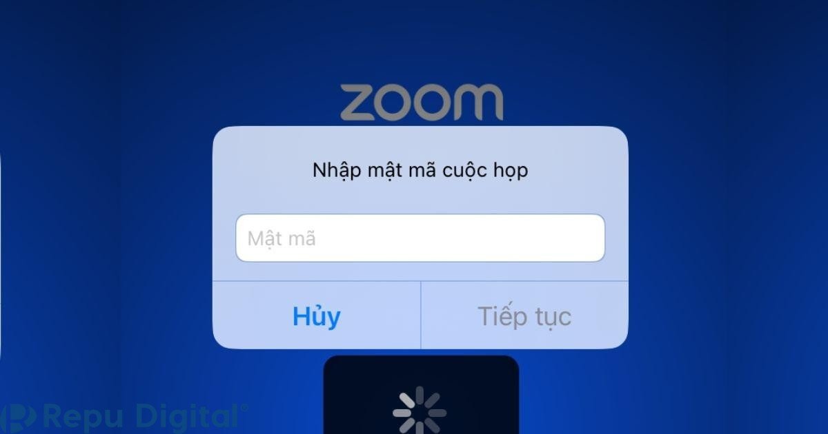 nhập mật khẩu cuộc họp