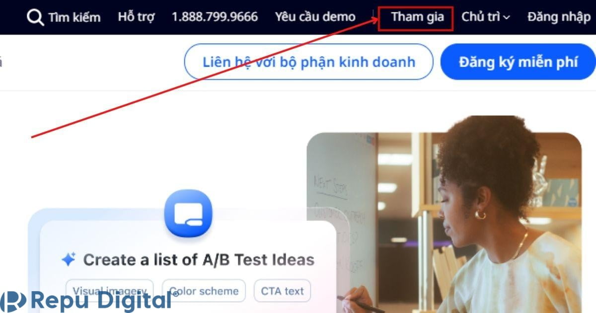 tham gia zoom không cần tài khoản trên website